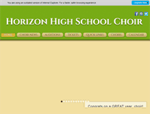 Tablet Screenshot of horizonchoirs.com